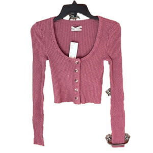 Urban Outfitters Rose Crop Top Size Large NWT